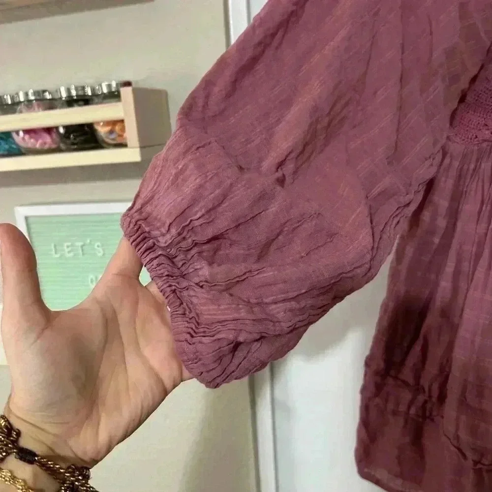 Free people, baby doll purple dress